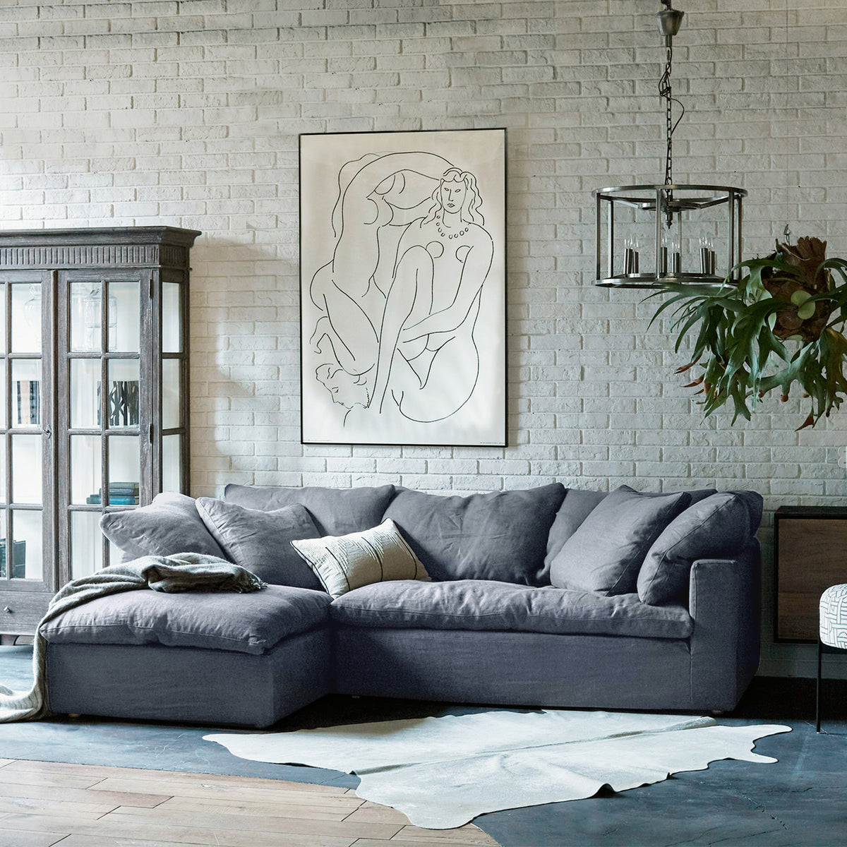 LUSCIOUS CHAISE LONGUE SOFA LHF-WPO