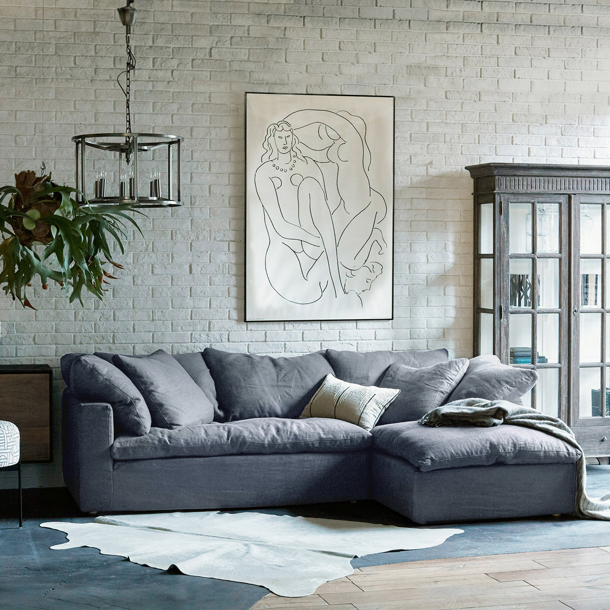 LUSCIOUS CHAISE LONGUE SOFA RHF-WPO