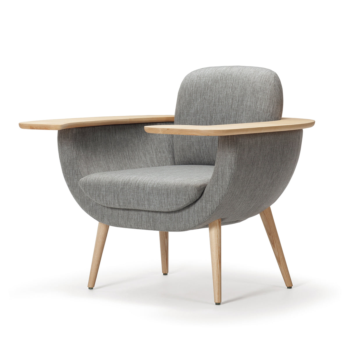 ARMDESK LOUNGE CHAIR-CURVE