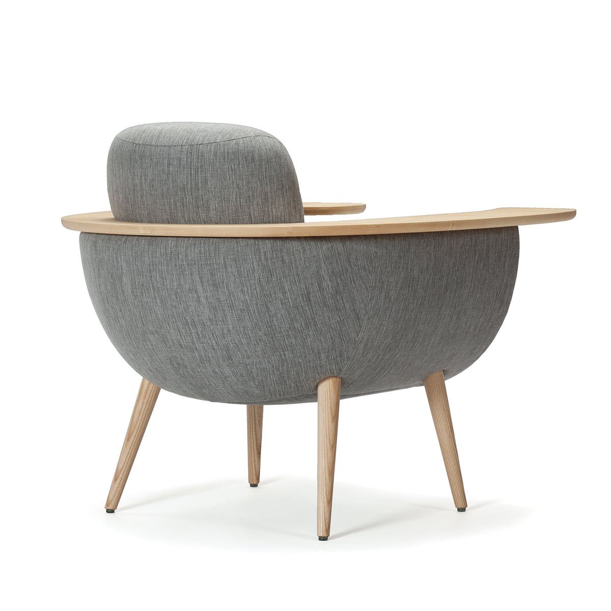 ARMDESK LOUNGE CHAIR-CURVE