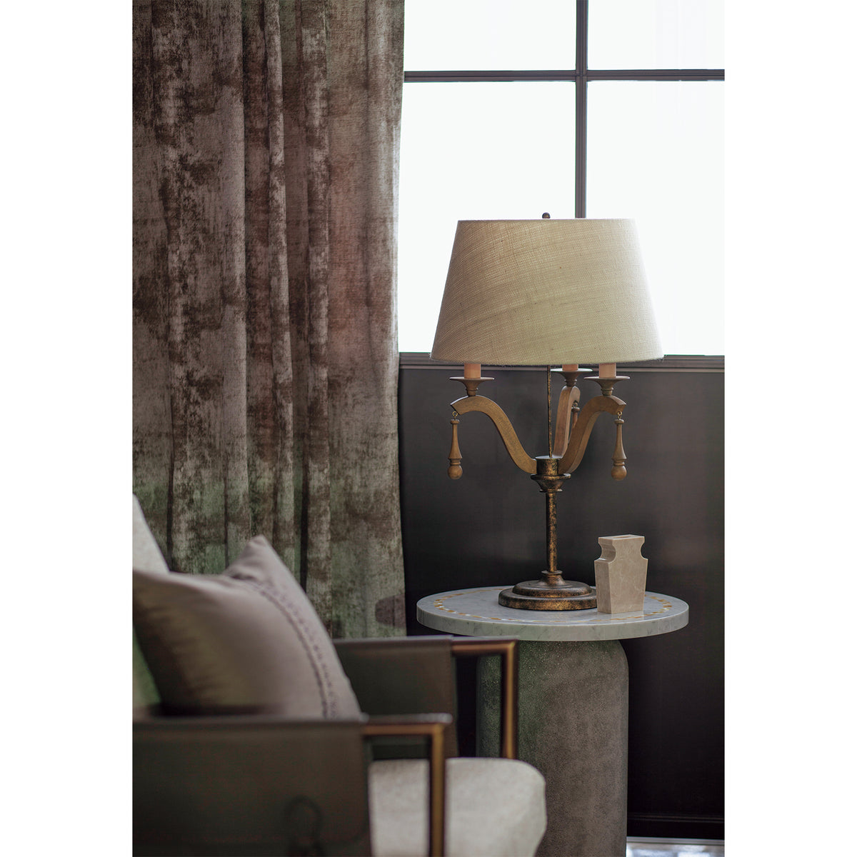 ROCHESTER TABLE LAMP-JUTE SHADE