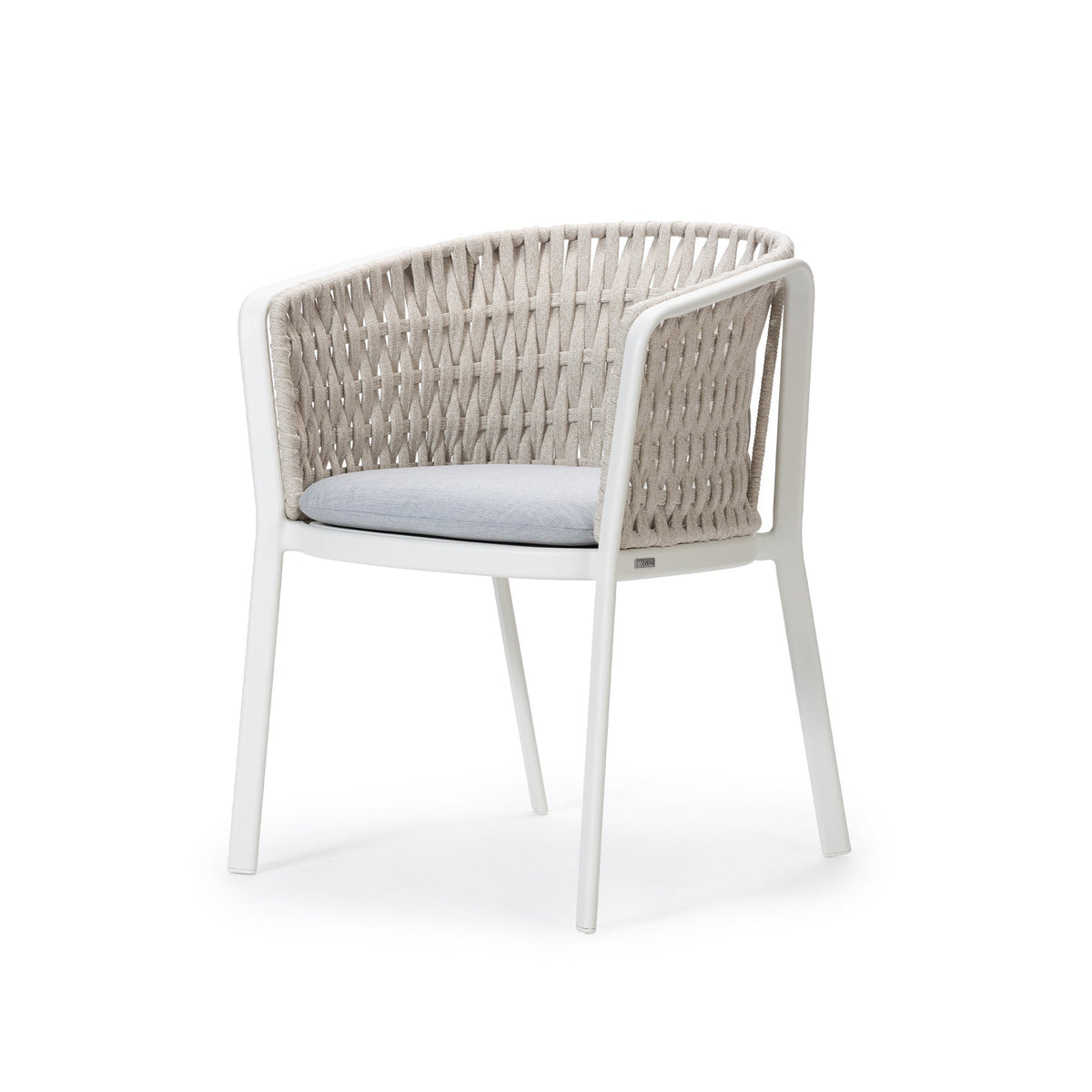 CAROUSEL ARM CHAIR Alu-Flat rope