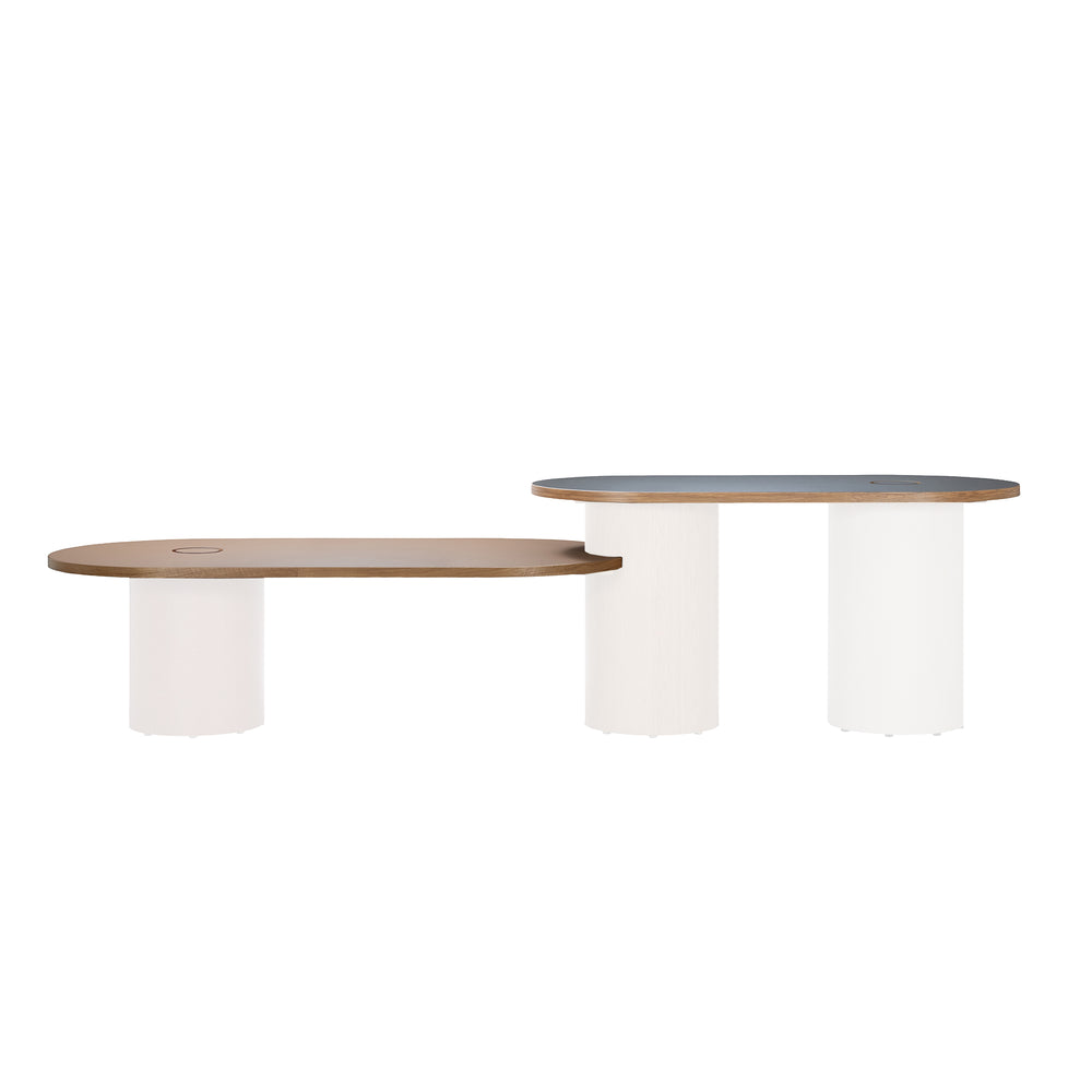 FW DRUM DESK TOP-OAK WOOD