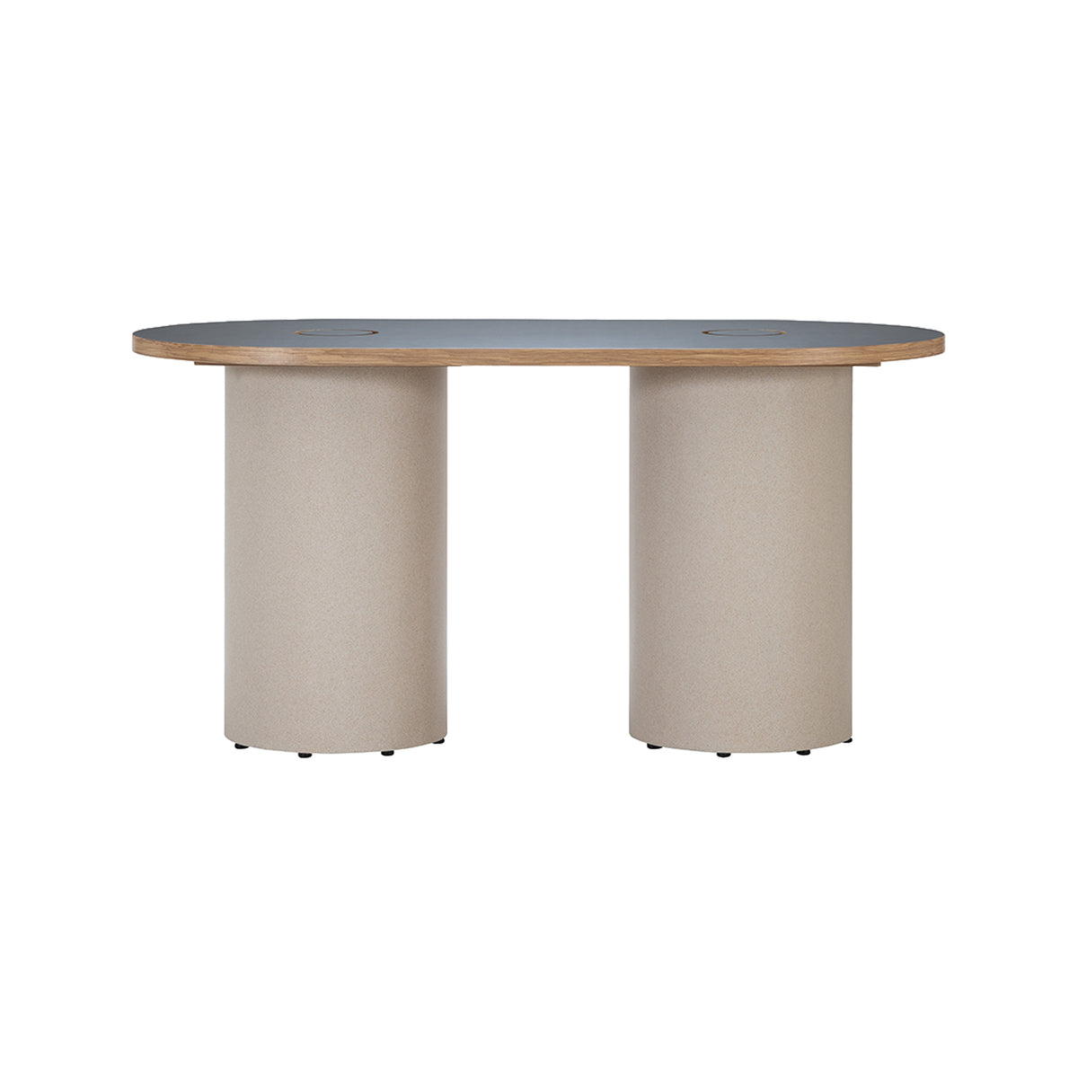 FW DRUM DESK LEG HIGH-SPRAY FINISH
