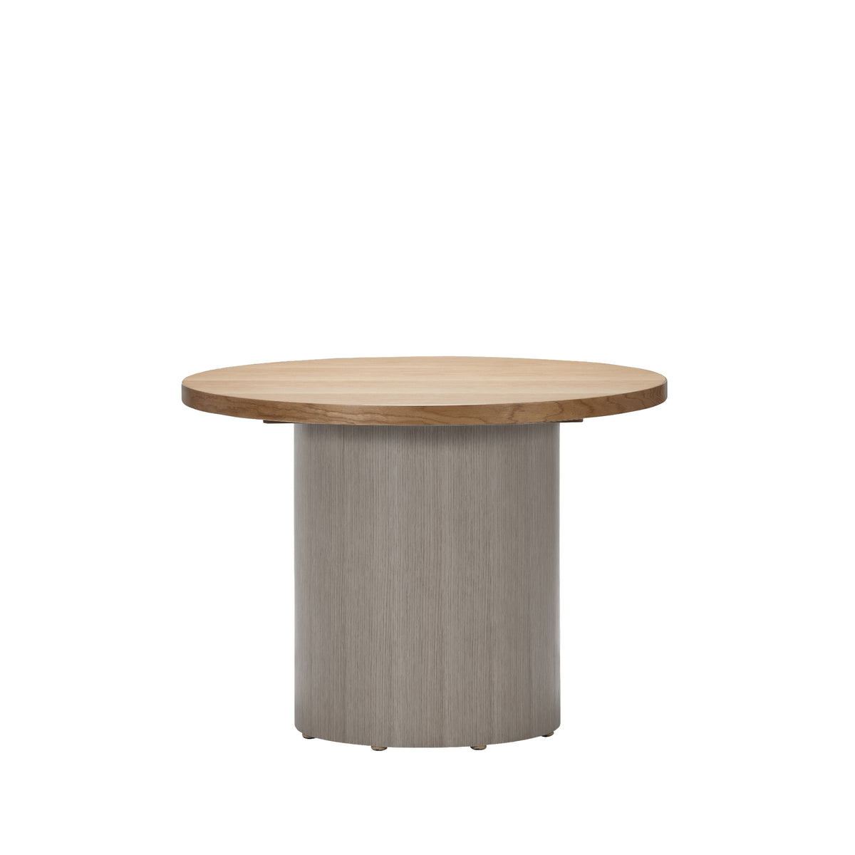 FW DRUM DESK LEG-OAK WOOD