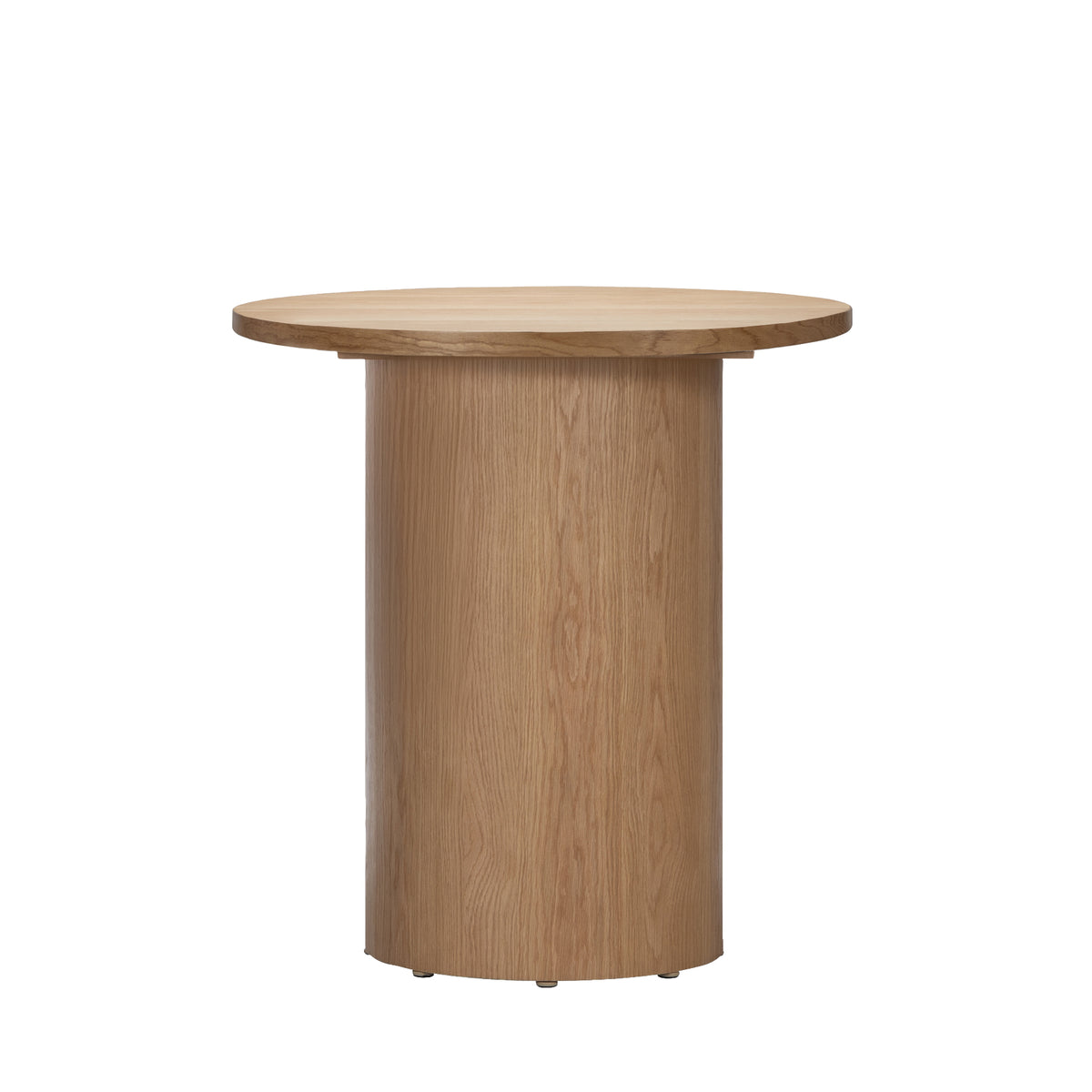 FW DRUM DESK LEG HIGH-OAK WOOD