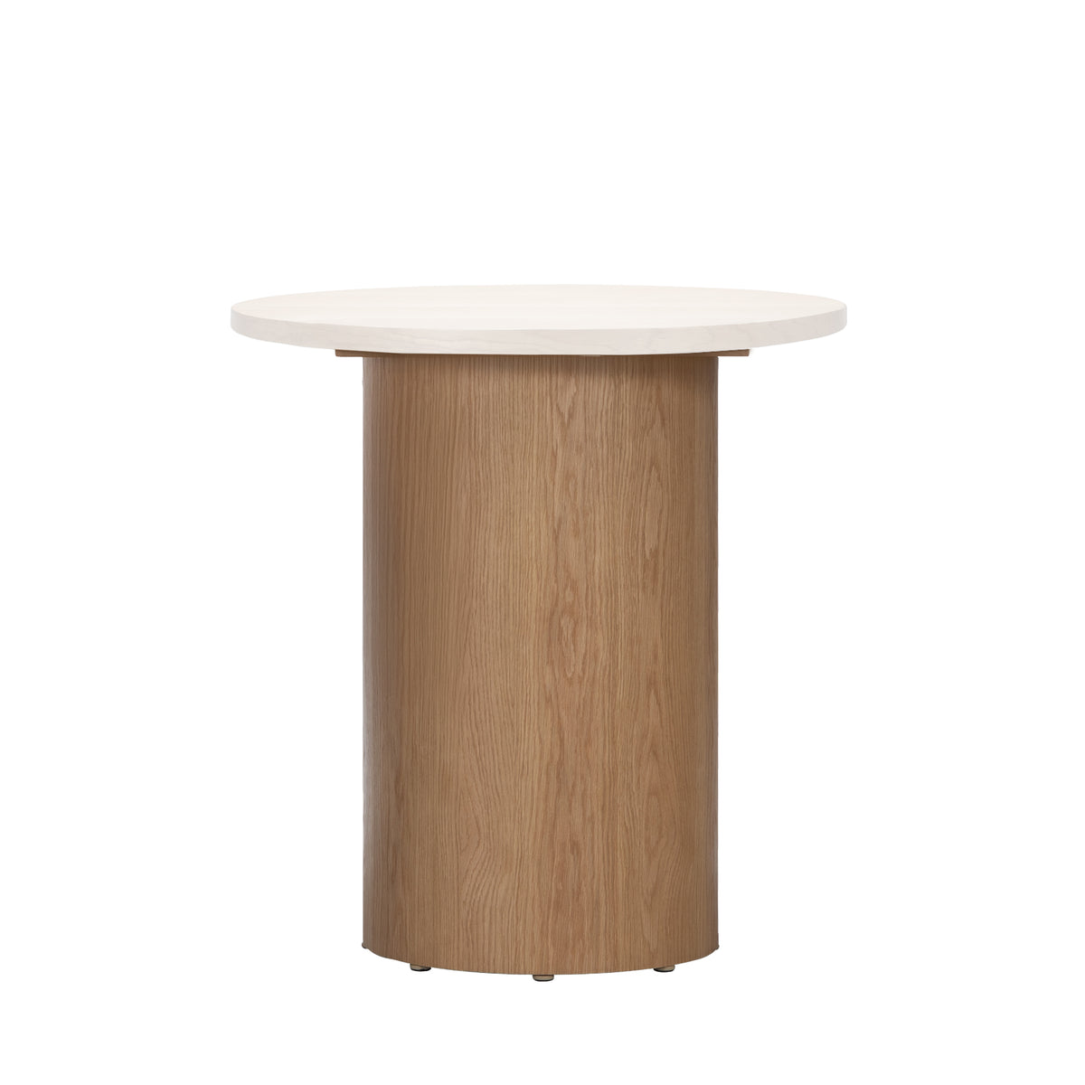 FW DRUM DESK LEG HIGH-OAK WOOD