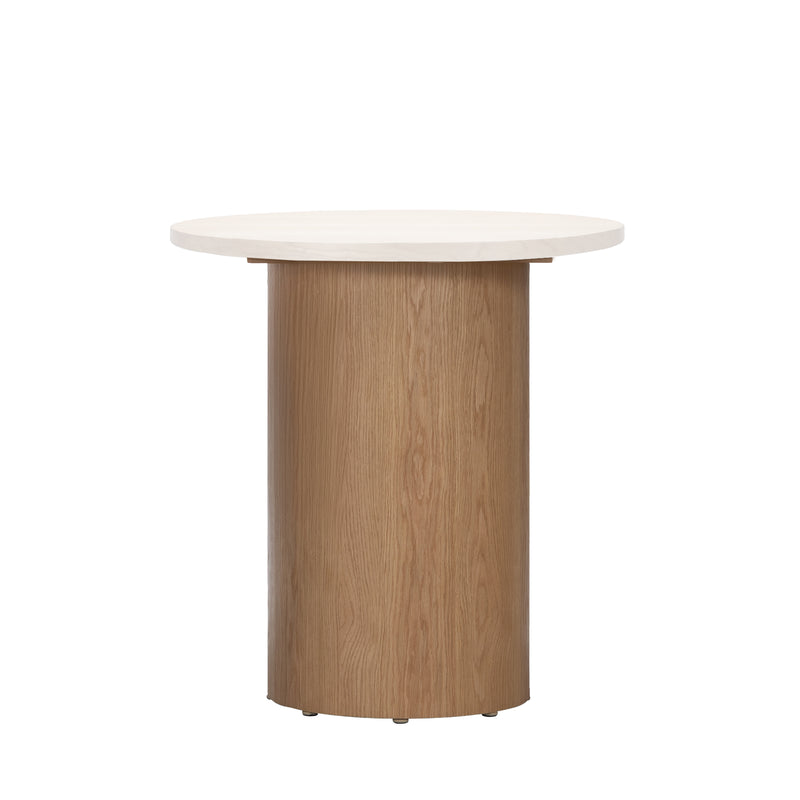 FW DRUM DESK LEG HIGH-OAK WOOD