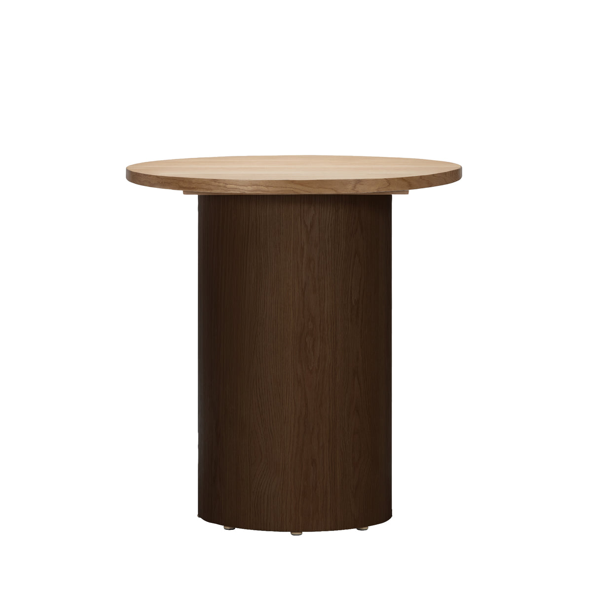 FW DRUM DESK LEG HIGH-OAK WOOD
