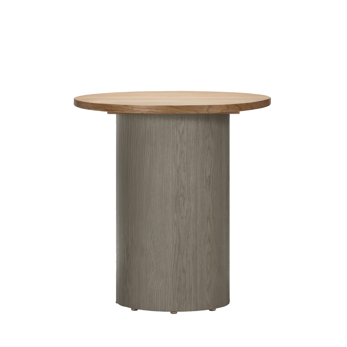 FW DRUM DESK LEG HIGH-OAK WOOD