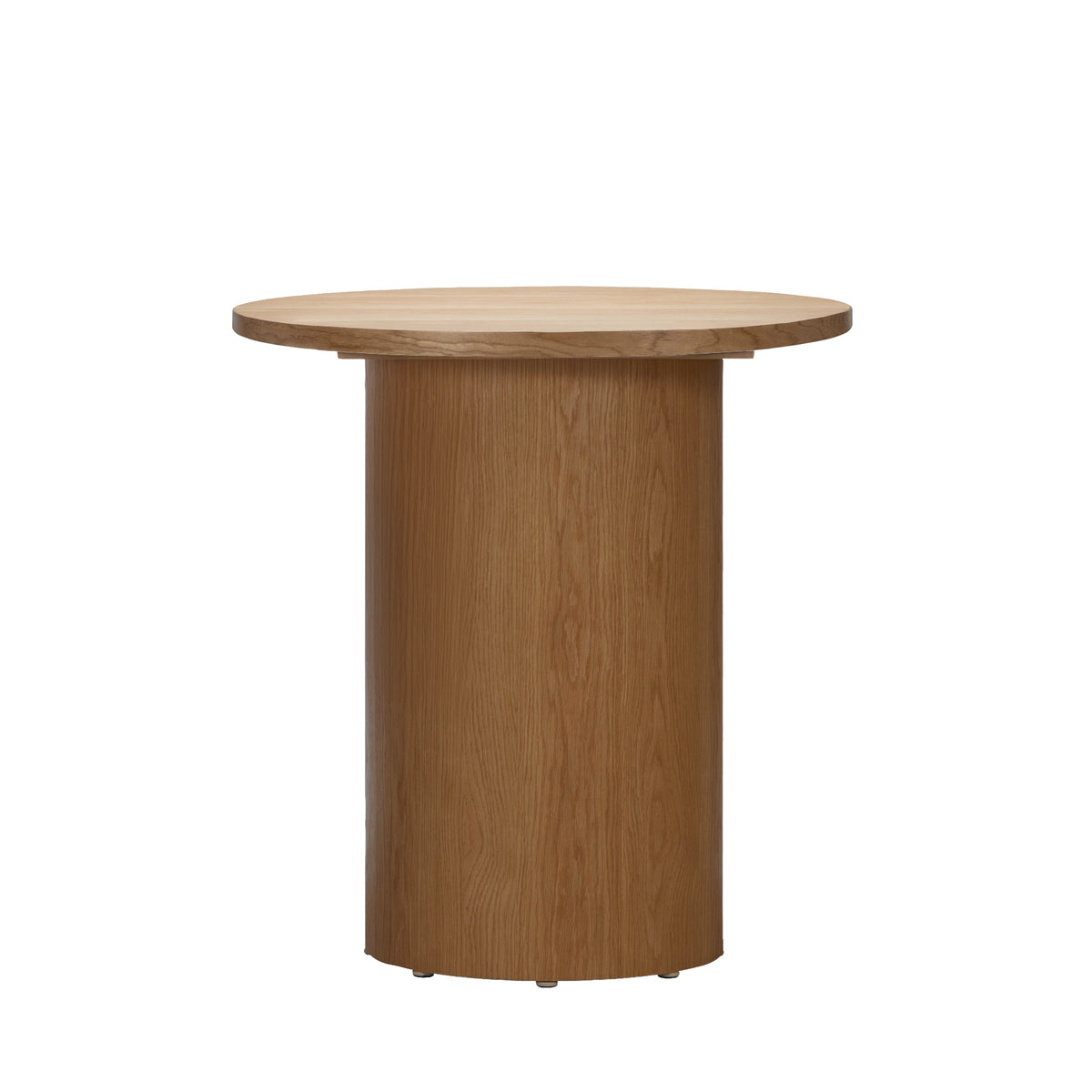 FW DRUM DESK LEG HIGH-OAK WOOD
