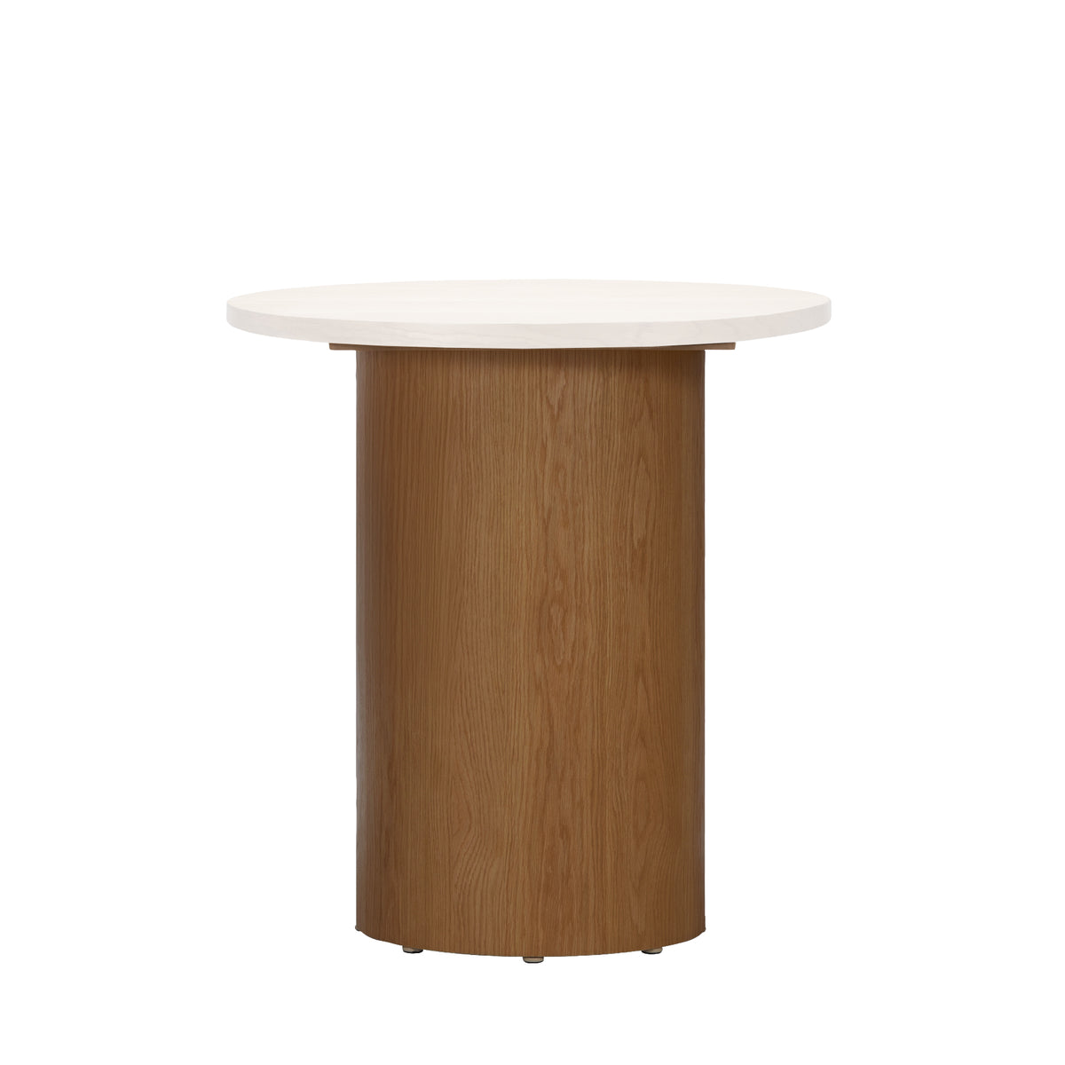 FW DRUM DESK LEG HIGH-OAK WOOD