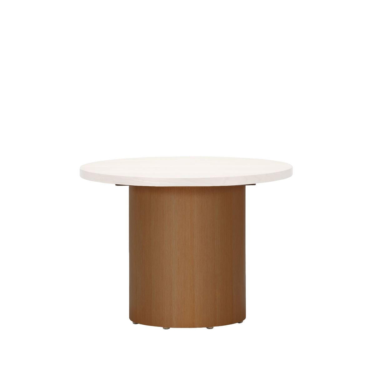 FW DRUM DESK LEG-OAK WOOD