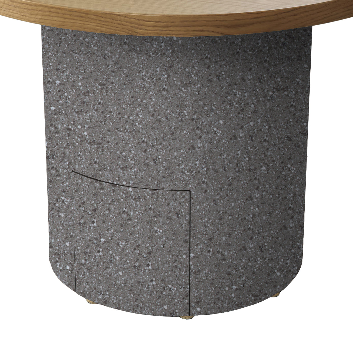 FW DRUM DESK LEG POST-SPRAY FINISH