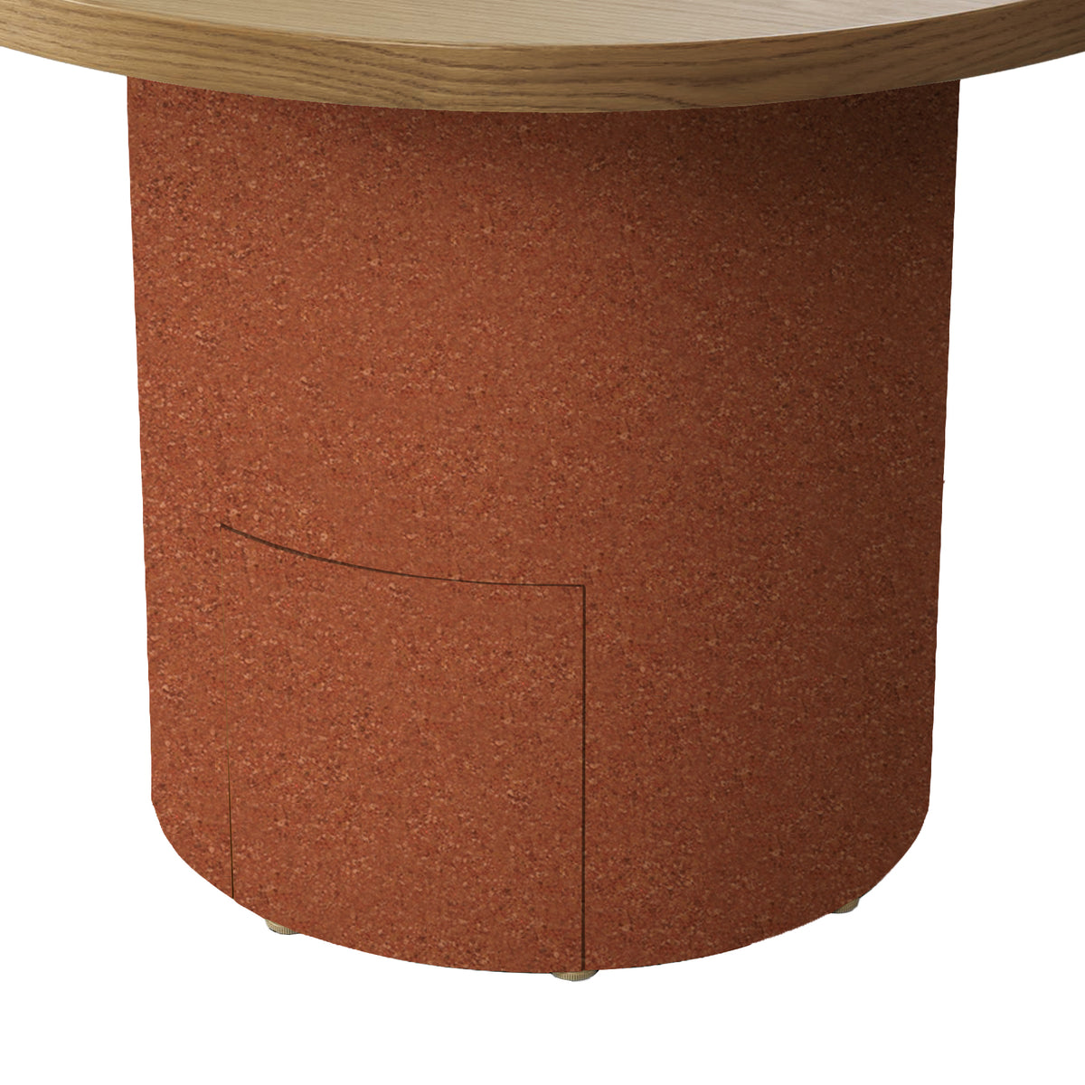 FW DRUM DESK LEG POST-SPRAY FINISH