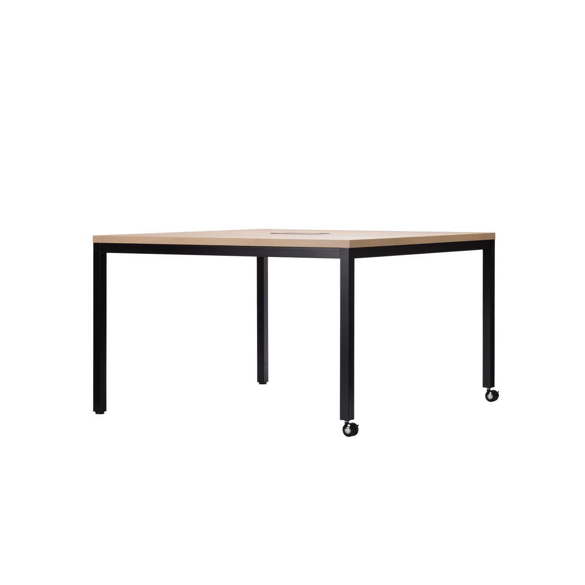 FW HUDDLE CASTER DESK LEG-STEEL