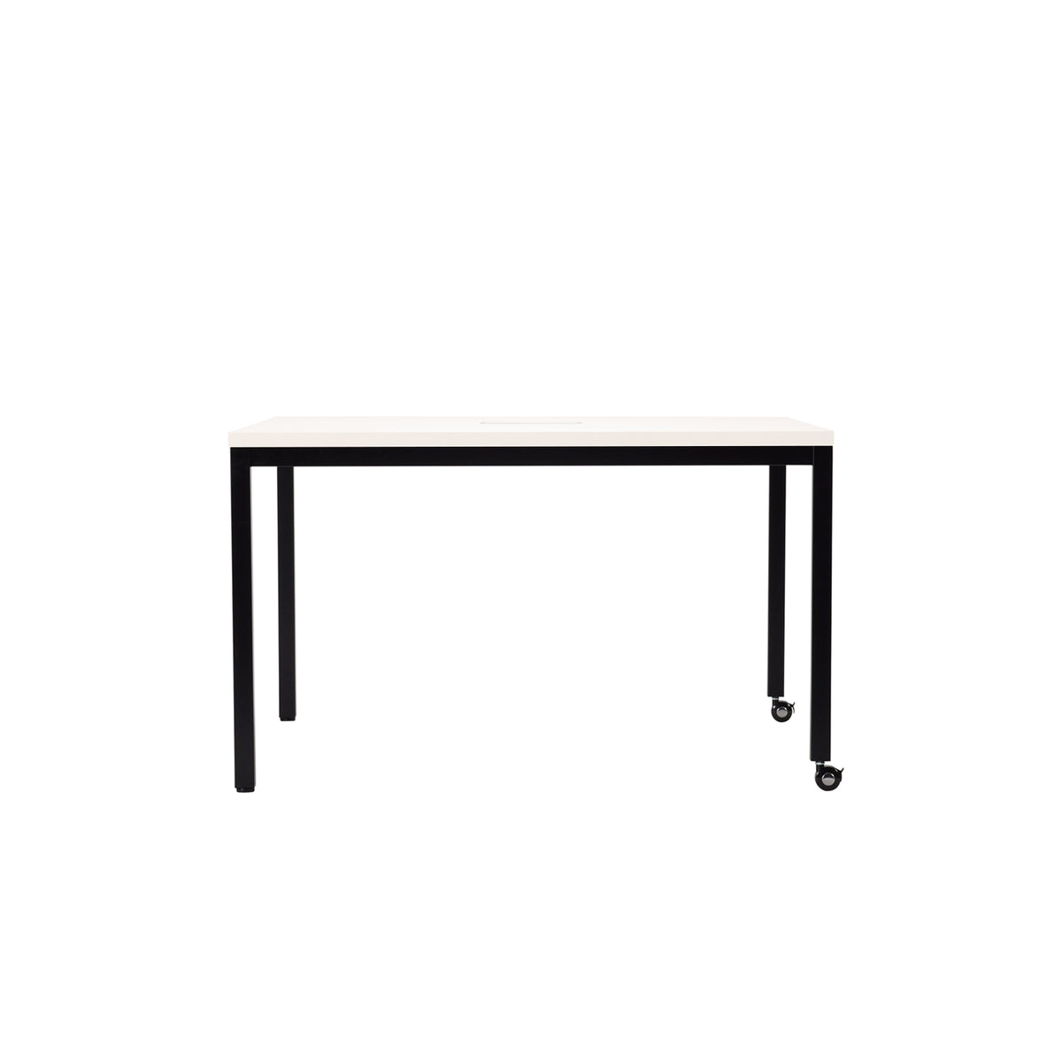 FW HUDDLE CASTER DESK LEG-STEEL