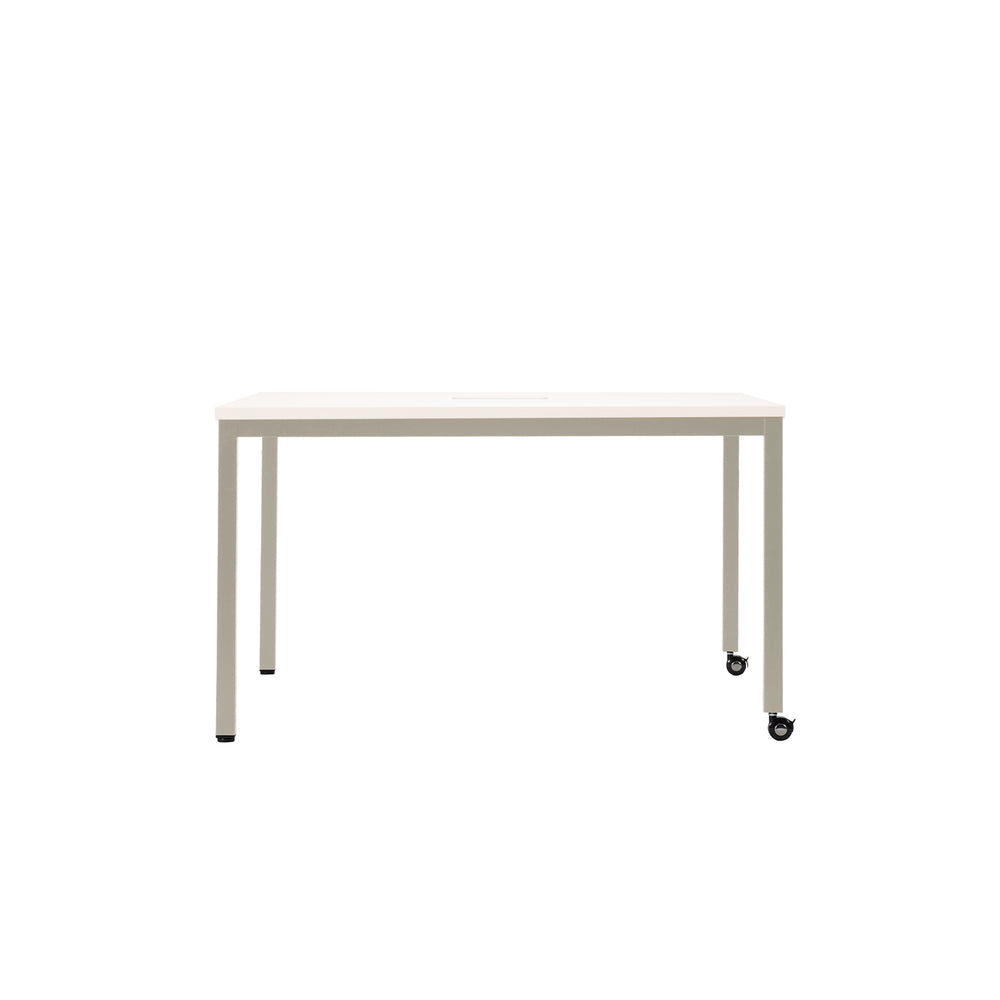 FW HUDDLE CASTER DESK LEG-STEEL SC