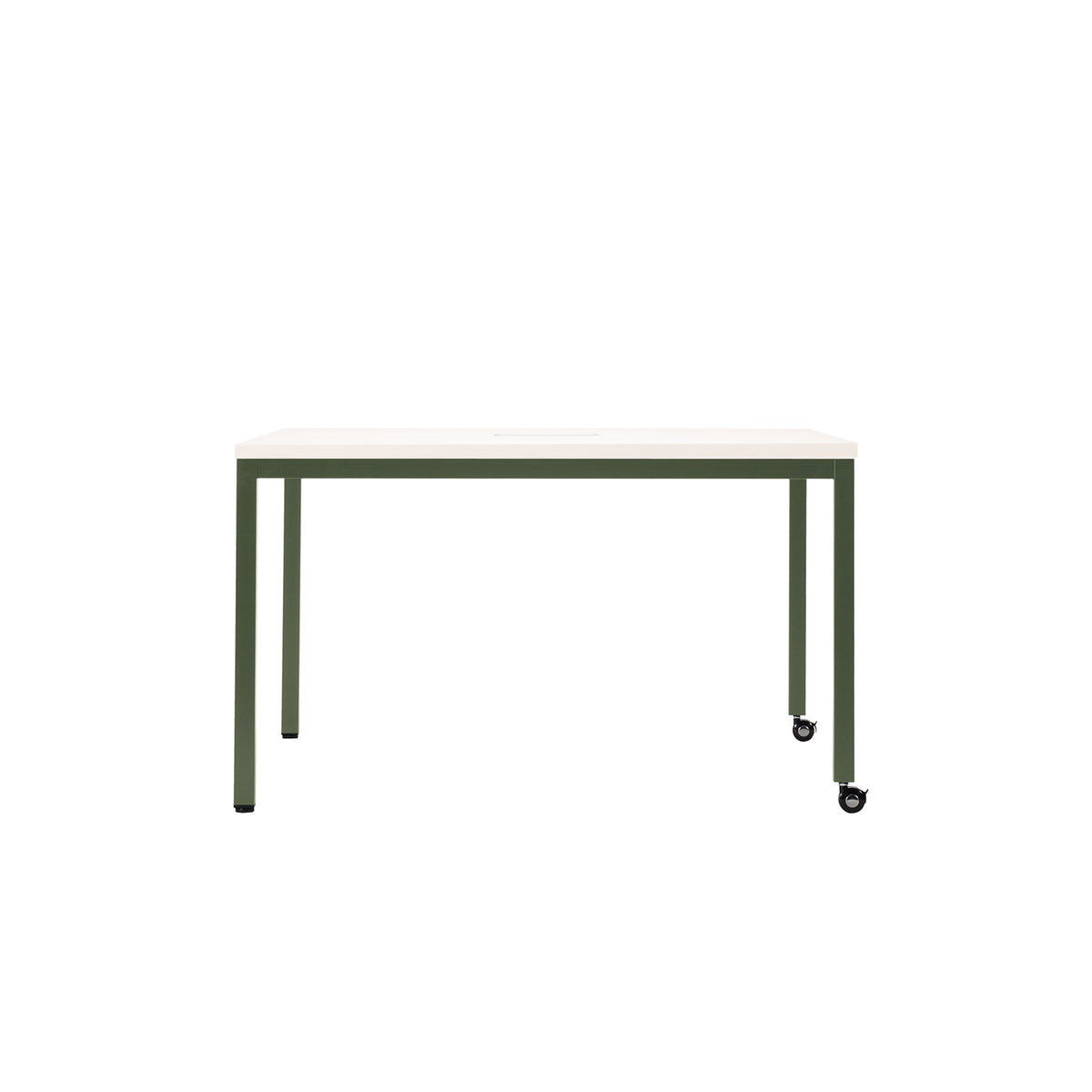 FW HUDDLE CASTER DESK LEG-STEEL SC