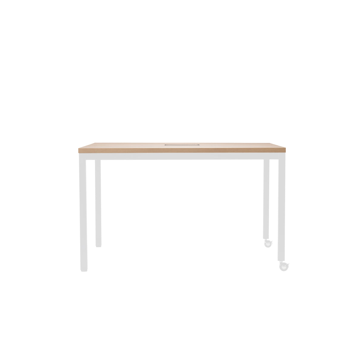 FW HUDDLE CASTER DESK TOP-HIGH MATTE MELAMINE