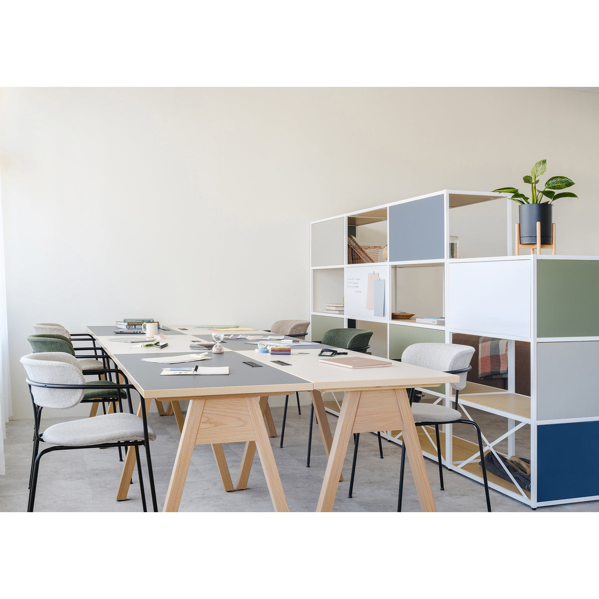 FW MULTI DESK TOP-MORTAR TEX MELAMINE
